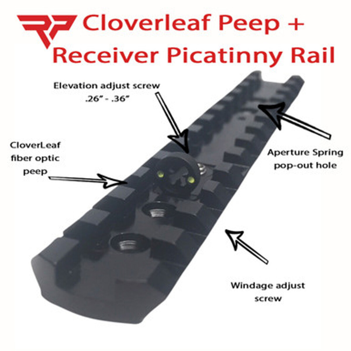 RP R95 CLOVERL ADJ PEEP S/5'' PIC 45-70 RP R95 CLOVERL ADJ PEEP S/5'' PIC 45-70