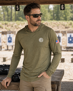 Rossi "250 Years of Freedom" Hooded Long-Sleeve Tee — Military Green Frost (Small) Rossi "250 Years of Freedom" Hooded Long-Sleeve Tee — Military Green Frost (Small)